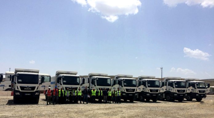 ERG İnşaat’tan 100 milyon liralık yatırımında MAN kamyon ve çekicilerini tercih etti…