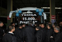 TEMSA, 15 bininci Prestij’i banttan indirdi