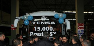 TEMSA, 15 bininci Prestij’i banttan indirdi