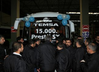 TEMSA, 15 bininci Prestij’i banttan indirdi