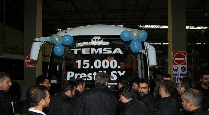 TEMSA, 15 bininci Prestij’i banttan indirdi