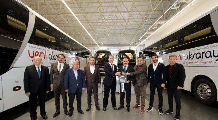Yeni Aksaray Seyahat yatırımlarına 4 adet yeni Lion’s Coach 13 mt ile devam ediyor