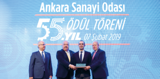 HİDROMEK’E ANKARA SANAYİ ODASI’NDAN ÖDÜL
