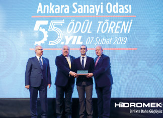 HİDROMEK’E ANKARA SANAYİ ODASI’NDAN ÖDÜL
