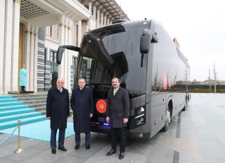 Türkiye’nin yerli gücü BMC, Cumhurbaşkanlığına özel zırhlı otobüs üretti
