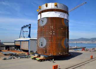 Çanakkale Köprüsü Ayaklarını Oluşturacak Dev Çelik Şaftlar Taşındı