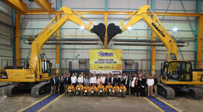 Komatsu teknisyenleri yarıştı, kazanan Komatsu müşterileri oldu