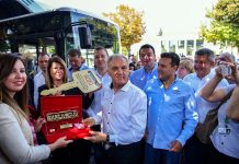 Anadolu Isuzu Makedonya’nın Prilep Belediyesi’ne 4 adet CNG sistemli Isuzu Citiport teslim etti