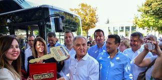 Anadolu Isuzu Makedonya’nın Prilep Belediyesi’ne 4 adet CNG sistemli Isuzu Citiport teslim etti