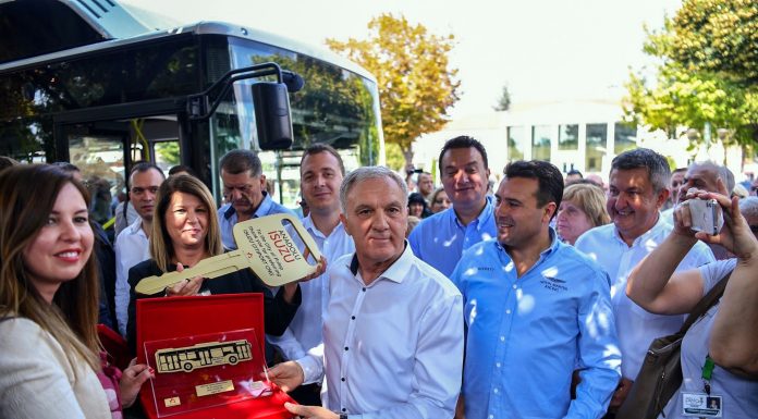 Anadolu Isuzu Makedonya’nın Prilep Belediyesi’ne 4 adet CNG sistemli Isuzu Citiport teslim etti