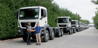 Kolin İnşaat’a, 50 adet MAN TGS 41.420 otomatik damperli Kamyon Filosu Teslim Edildi