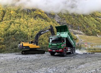 Allison şanzıman donanımlı Scania 6×6 G500, Norveç’teki damperli kamyonların yerini alıyor