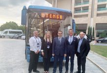 Enerji ve Tabi Kaynaklar Bakanı Fatih Dönmez TEMSA MD9 ElectriCITY otobüsü test etti.