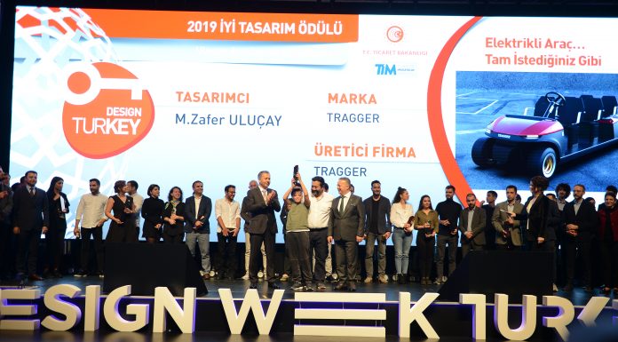 Milli ve yerli yüzde 100 elektrikli Yeni Nesil Hizmet Aracı TRAGGER T-Car’a Design Turkey’de İyi Tasarım Ödülü