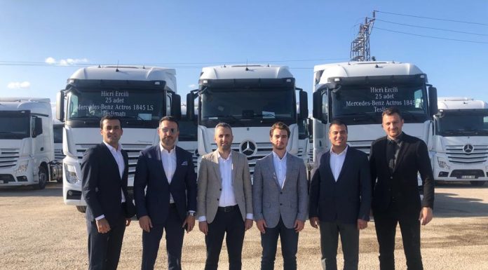 Mercedes-Benz Türk, 25 adetlik Mercedes-Benz Actros teslimatı gerçekleştirdi