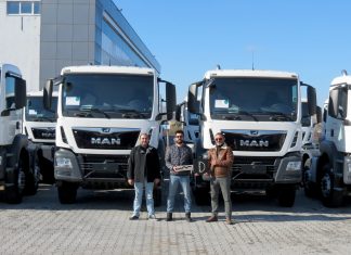 Ekpet İnşaat 12 adet MAN kamyon daha aldı