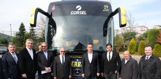Gürsel Turizm’den Fenerbahçe Spor Kulübü’ne  özel tasarım Mercedes-Benz Tourismo