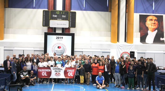 Mercedes-Benz Türk, Türkiye Spastik Çocuklar Vakfı yararına Masa Tenisi Turnuvası düzenledi