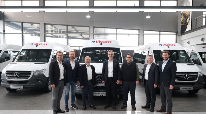 Mercedes Benz Otomotiv Ticaret ve Hizmetler A.Ş., 2020’nin ilk teslimatını İlkem Turizm’e 20 adet Yeni Sprinter ile gerçekleştirdi