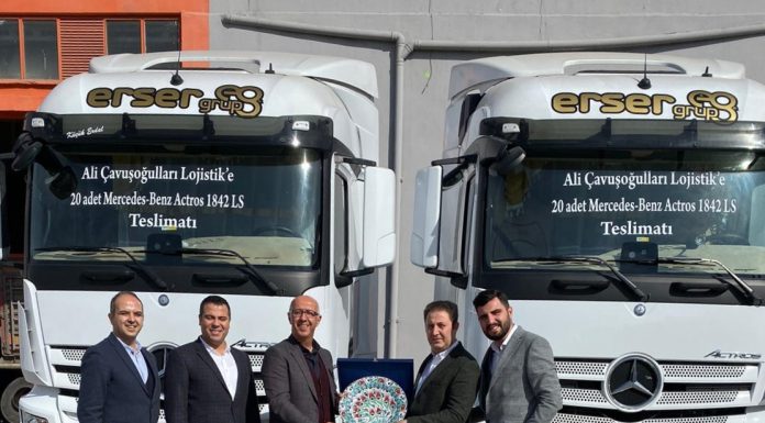 Mercedes-Benz Türk, Ali Çavuşoğulları Lojistik’e 20 adet Actros 1842 LS teslim etti