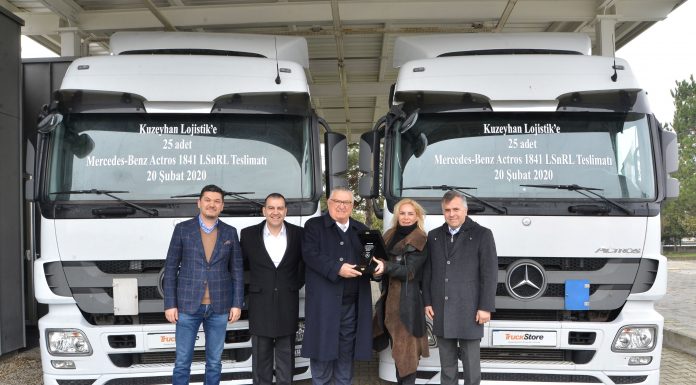 TruckStore, Kuzeyhan Lojistik’e 25 adet Mercedes-Benz Actros teslim etti