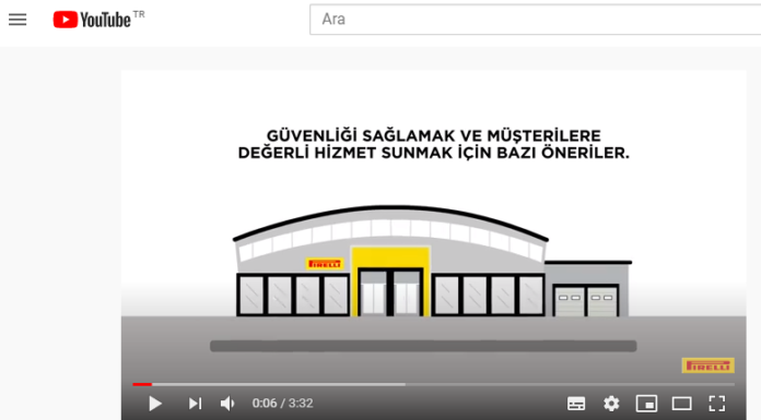 PIRELLI, YETKİLİ SATICILARINA GÜVENLİ HİZMET SUNMA KONUSUNDA BİLGİLENDİRİCİ BİR ANİMASYON FİLM YAYIMLADI