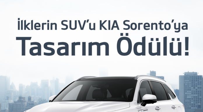 İlklerin SUV’u KIA Sorento’ya Tasarım Ödülü!