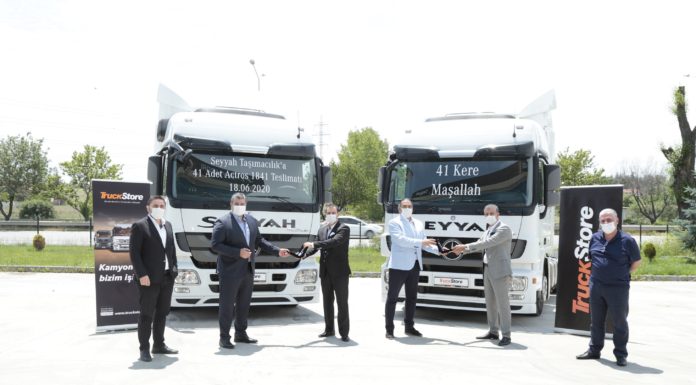 TruckStore, Seyyah Taşımacılık’a 41 adet Mercedes-Benz Actros teslim etti