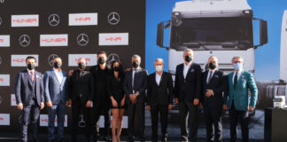 Mercedes-Benz Türk’ten yılın en büyük kamyon teslimatı Hüner Grup’a 300 adet Actros 1848 LS