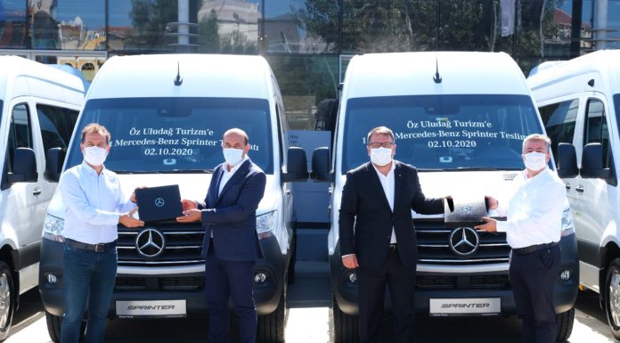 Öz Uludağ Turizm’e 15 adet Mercedes-Benz Sprinter teslimatı gerçekleştirildi