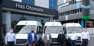Mercedes-Benz Otomotiv Hafif Ticari Araçlar, Ofses Turizm’e 18 adet Sprinter teslim etti
