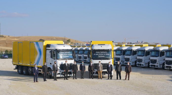 Mercedes-Benz Türk, Deniz Nakliyat’a 34 yeni araç teslim etti