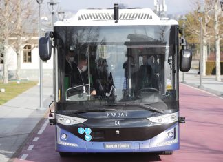 Avrupa ve Amerika’nın İlk Seri Üretim Sürücüsüz Otobüsü Karsan Otonom Atak Electric