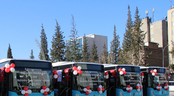 Kahramanmaraş Büyükşehir Belediyesi’ne 5 adet Mercedes-Benz Conecto Solo teslimatı gerçekleştirildi