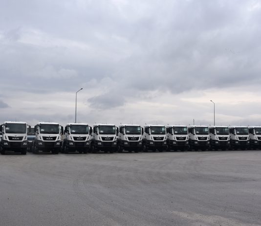 İŞKAYA İnşaat, 2021 yatırımları kapsamında filosunu 35 adet MAN kamyon ile güçlendirdi