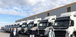 Güneş Hafriyat, filosuna 15 adet Volvo FM çekici yatırımı gerçekleştirdi