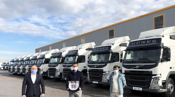 Güneş Hafriyat, filosuna 15 adet Volvo FM çekici yatırımı gerçekleştirdi