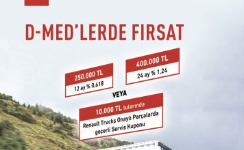 RENAULT TRUCKS, D-MED KAMYONUNUN GÜCÜ VE KONFORU İLE TÜRKİYE TURUNDA