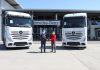 Aslantürk Lojistik, 10 adet Mercedes-Benz Actros 1848 LS siparişinin ilk 5 aracını teslim aldı