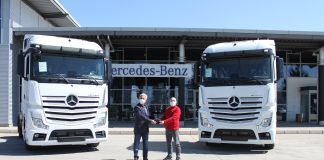 Aslantürk Lojistik, 10 adet Mercedes-Benz Actros 1848 LS siparişinin ilk 5 aracını teslim aldı