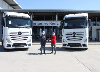 Aslantürk Lojistik, 10 adet Mercedes-Benz Actros 1848 LS siparişinin ilk 5 aracını teslim aldı