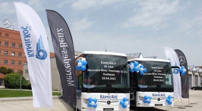 Kamil Koç, 10 adet 2021 model Mercedes-Benz Tourismo 16 2+1’i araç filosuna kattı
