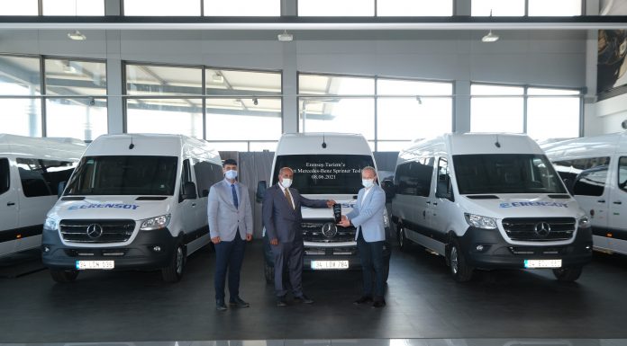 Erensoy Turizm’in 12 adet Mercedes-Benz Sprinter siparişi, son 5 aracın da teslimatı ile tamamlandı