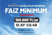 Isuzu D-Max’lerde cazip kampanya