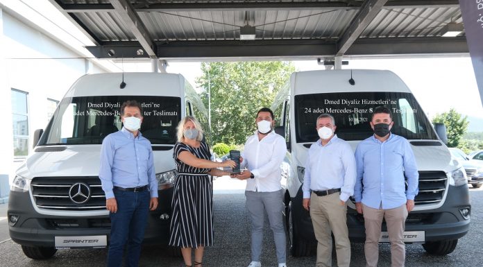 Dmed Diyaliz Hizmetleri’nin 24 adet Mercedes-Benz Sprinter siparişi teslim edildi