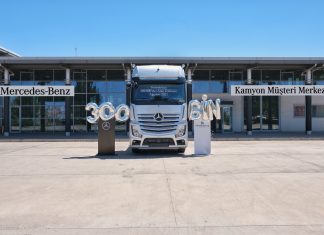 Transaktaş Global Lojistik, Aksaray Kamyon Fabrikası’nda üretilen 300.000’inci kamyonu filosuna kattı