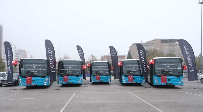 Adıyaman Belediyesi’ne 5 adet Mercedes-Benz Conecto Solo teslimatı gerçekleştirildi