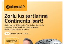 Continental kışa indirim kampanyası ile giriyor
