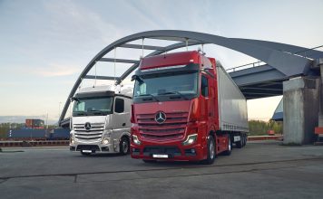 Aksaray’da üretilen Mercedes-Benz Türk imzalı kamyonlar Avrupa ülkelerine ihraç ediliyor