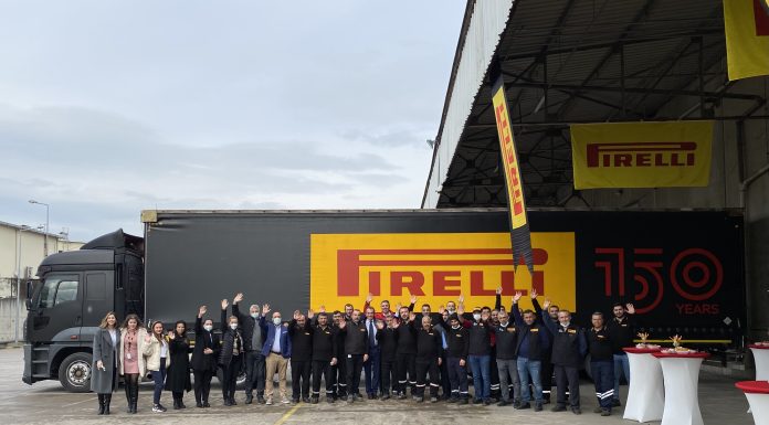 Pirelli Türkiye, markanın 150. yıl dönümü etkinlikleri kapsamında ilk 150. yıl donanımlı tırını karşıladı